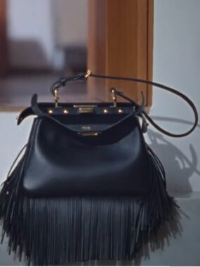 Fendi Peekaboo Soft Small with Leather Fringes